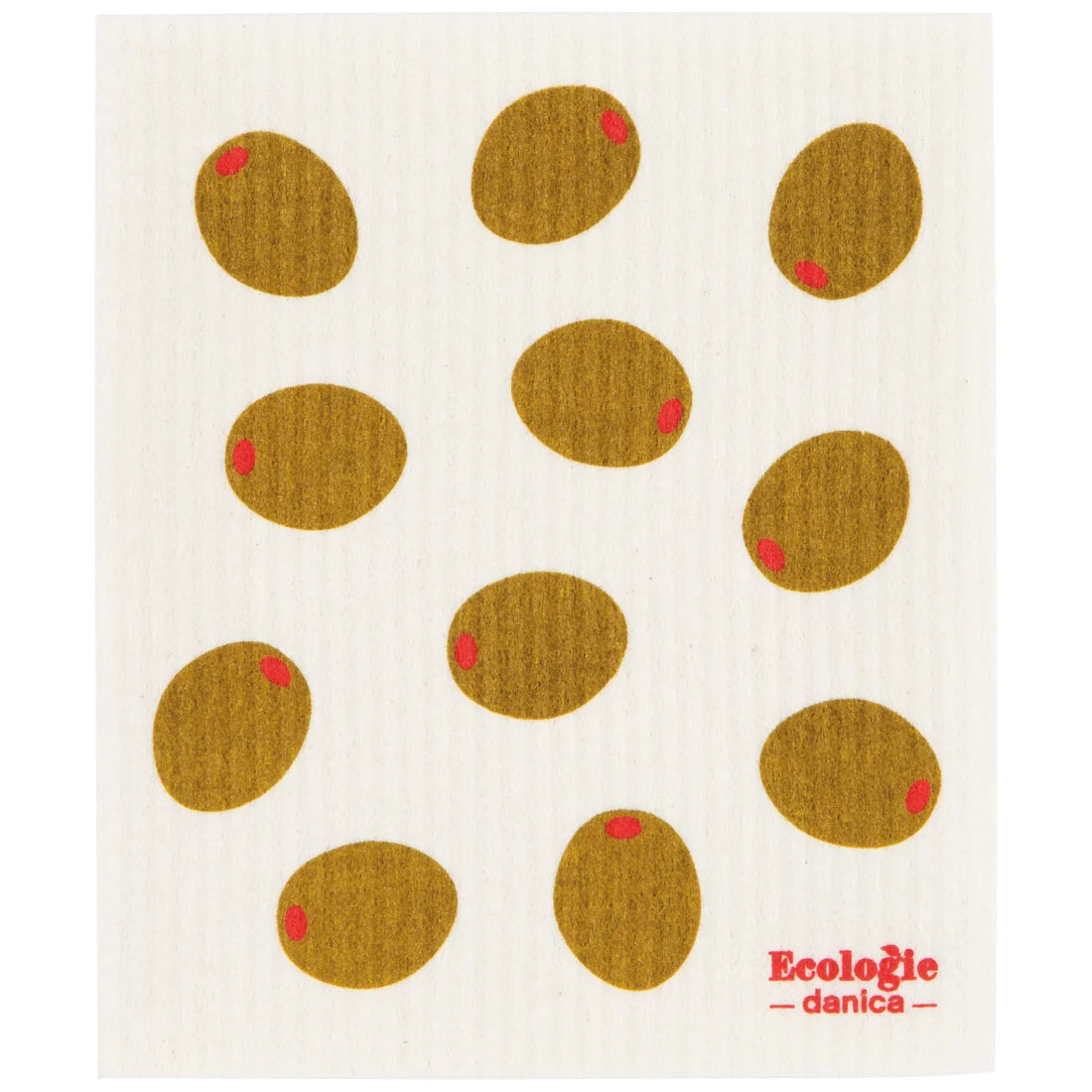 Tossed Olives Swedish Dishcloth