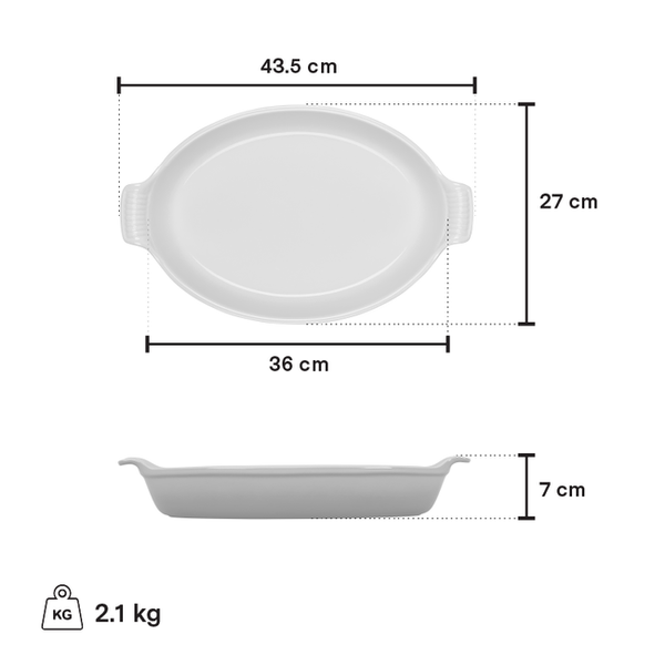Le Creuset Oval Gratin Dish - 2.9L