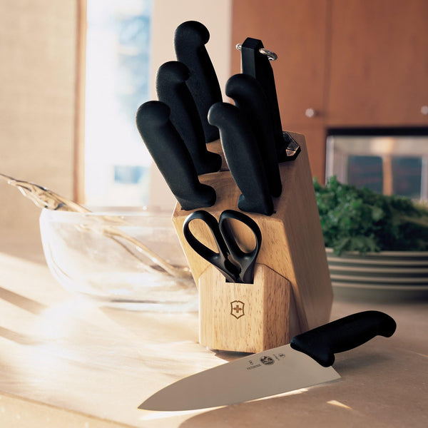 Victorinox 8 -Piece Fibrox Knife Block Set