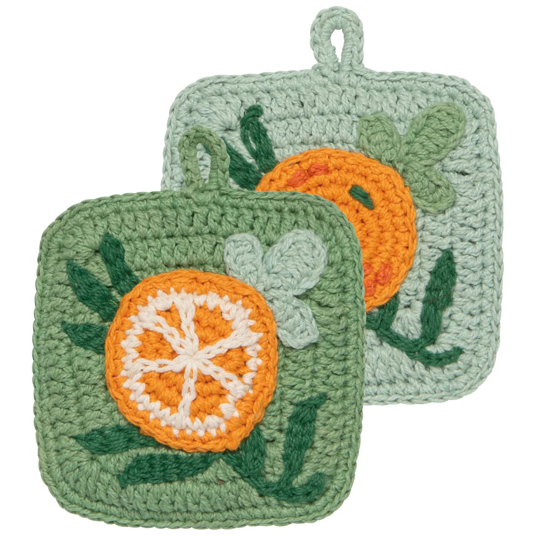 Cedar & Citrus Crochet Sponges - Set of 2