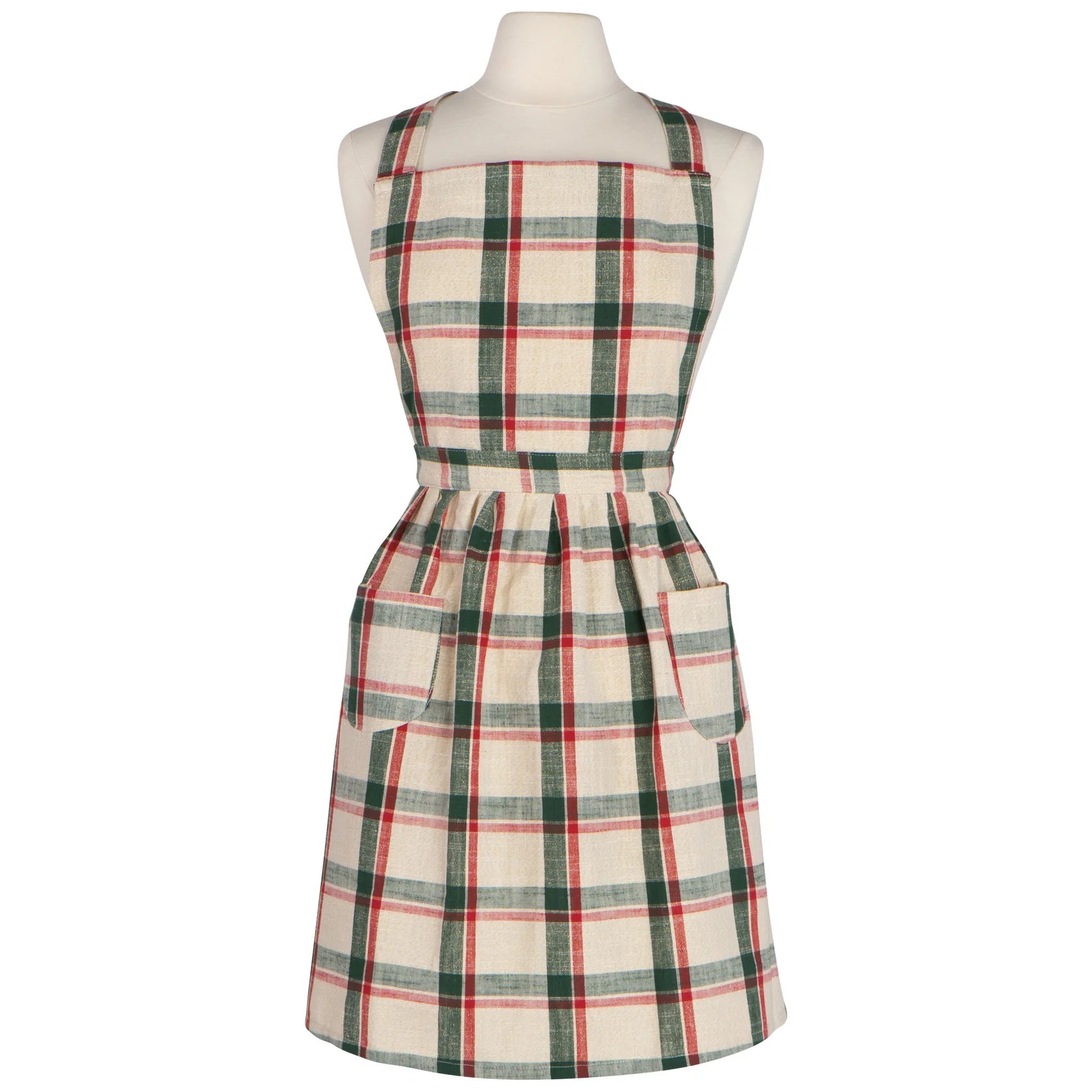Noel Plaid Classic Christmas Apron
