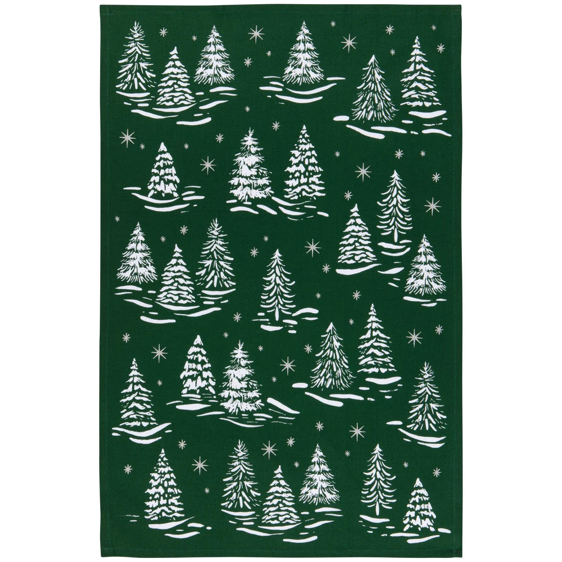 Winter Frost Christmas Dishtowel