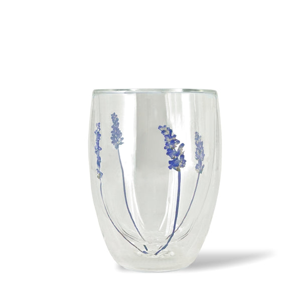 Double Walled Floral Tumbler Glasses