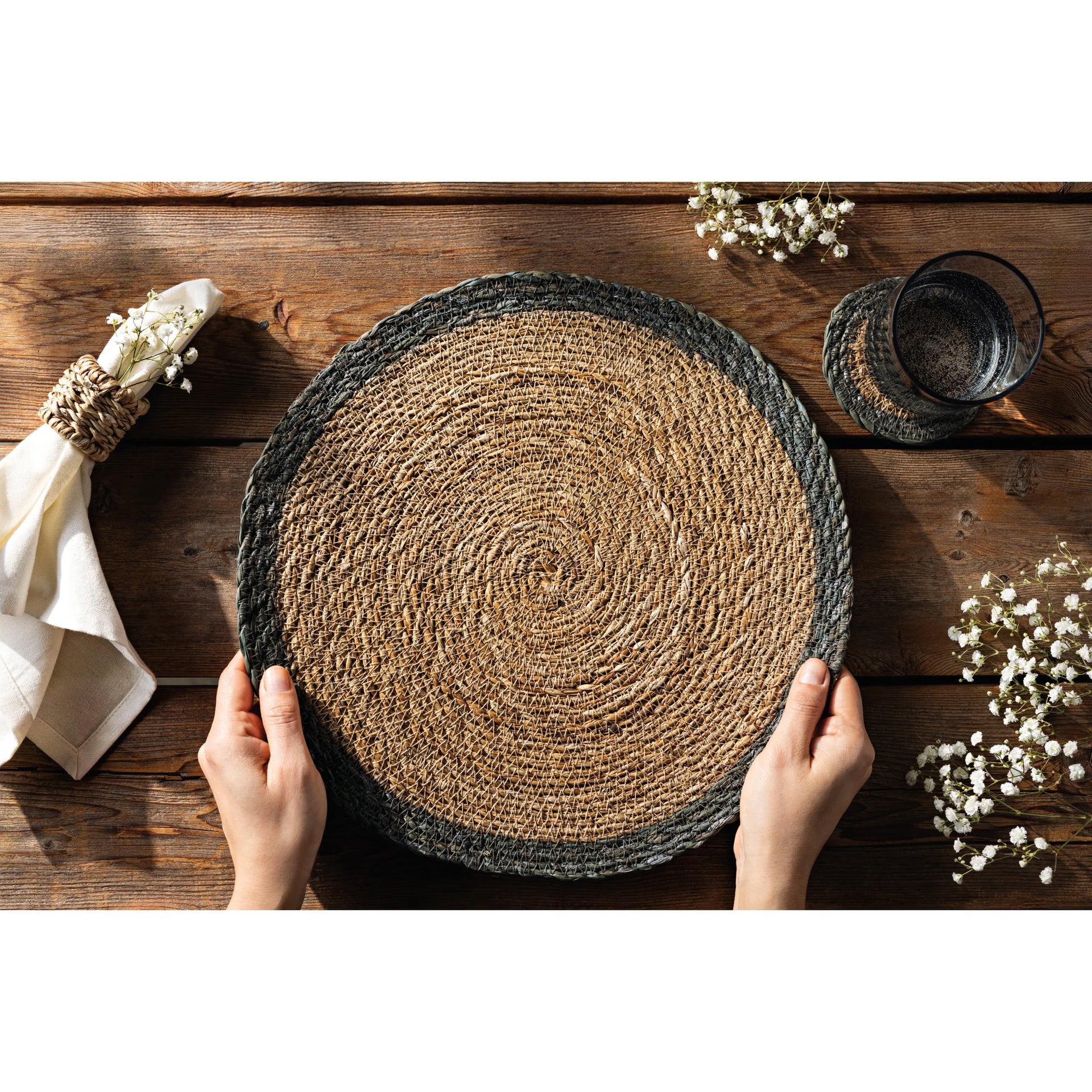 Natural Seagrass Napkin Ring