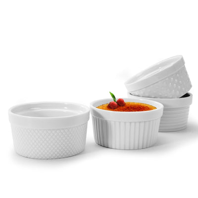 Textured Ramekins - Set of 4 (6oz)