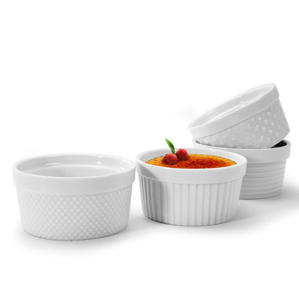 Textured Ramekins - Set of 4 (6oz)