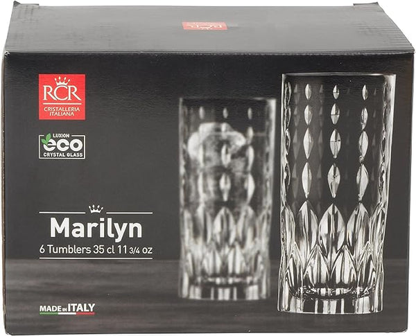 RCR Marilyn 6 Tumblers 11.97oz