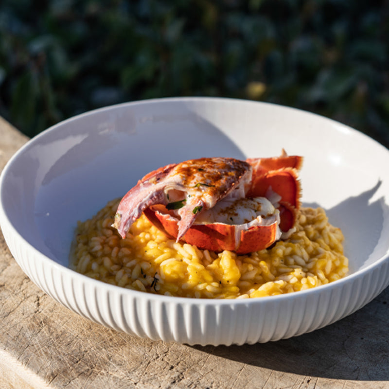 Textured Shallow Bowl