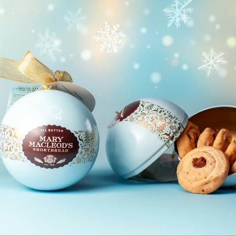 Mary Macleod's Blue Ornament Tin of Cookies