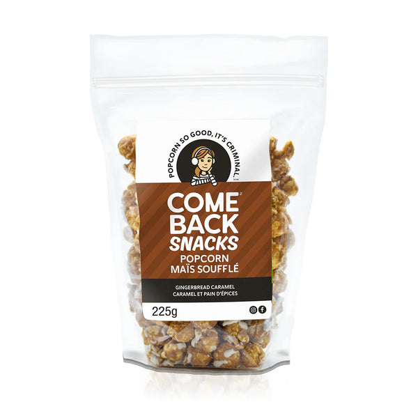 Comeback Snacks Gingerbread Caramel Popcorn