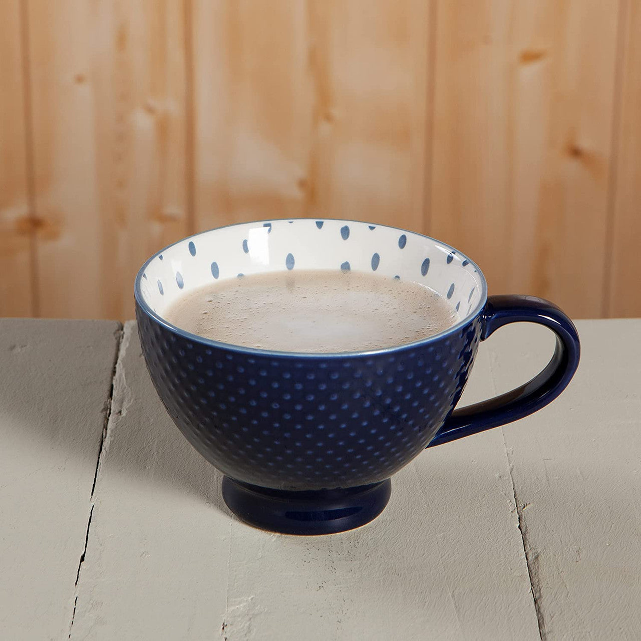 Ink Stamped Latte Mug 14oz