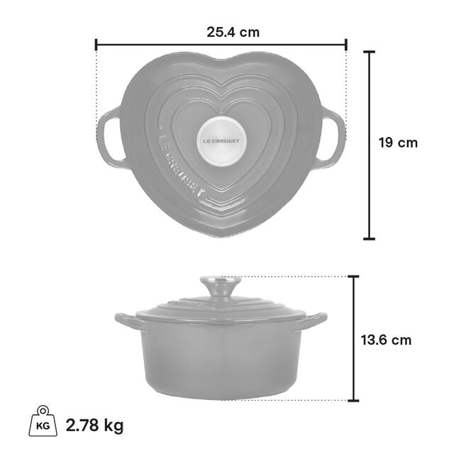 Le Creuset Heart French Oven - 1.9L