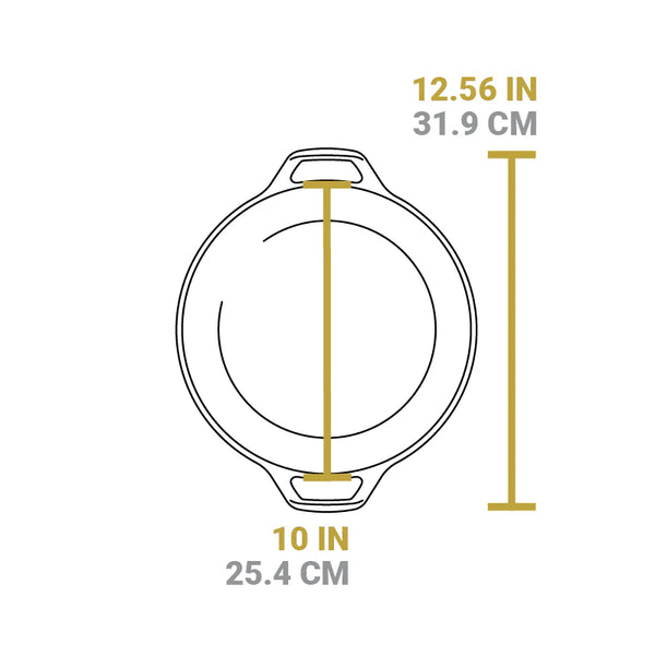 Lodge 5 qt Cast Iron Double Dutch Oven