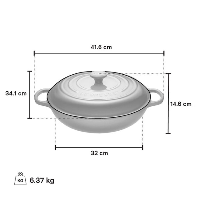Le Creuset Braiser with Lid - 4.7L