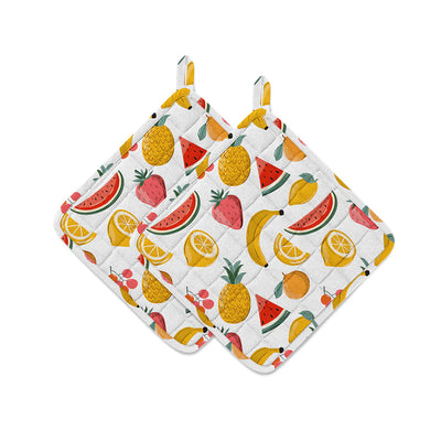 Fruit Medley Pot Holders - Set of 2