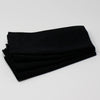 Mahogany Solid Black Cloth Napkins - Set of 4