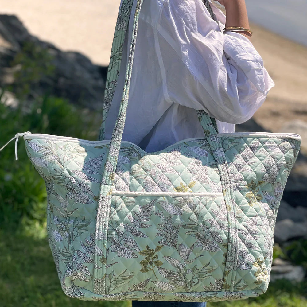 Mahogany Serena Quilted Tote