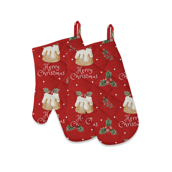 Mahogany Christmas Mitt - Set of 2