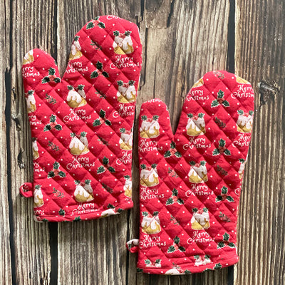 Mahogany Christmas Mitt - Set of 2
