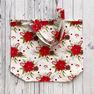 Mahogany Holiday Bouquet Tote Bag