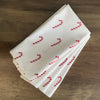 Mahogany Candy Cane Cloth Napkins - Set of 4