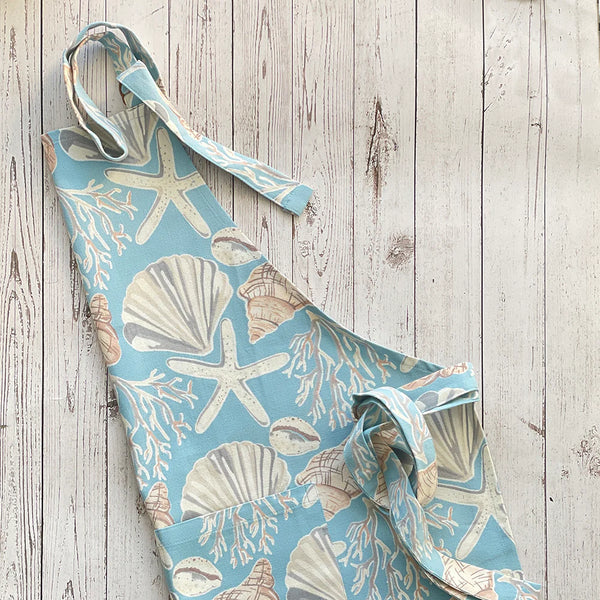 Mahogany Shells Aqua Apron