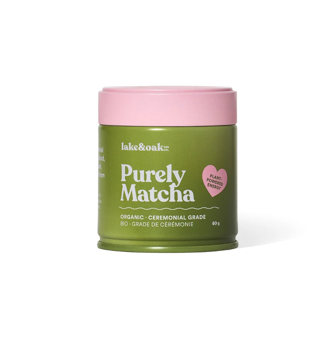 Lake and Oak Purely Matcha Tin - 40g