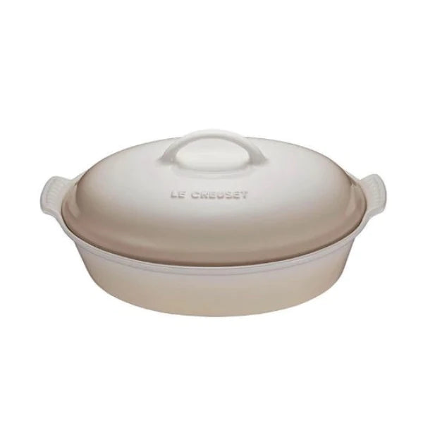 Le Creuset 2.3L Heritage Oval Casserole - Meringue