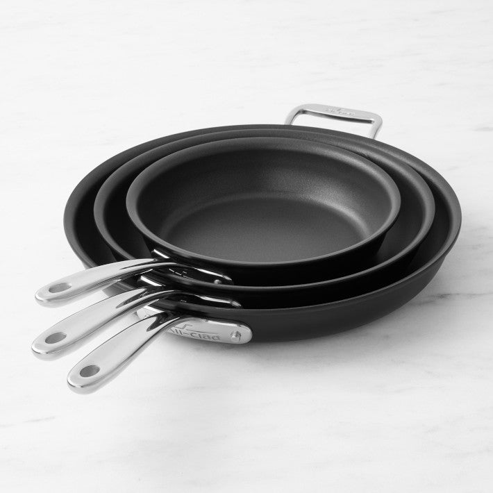 All-Clad 3-piece Nonstick Skillets Set