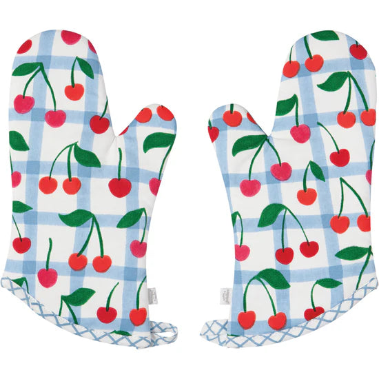Very Cherry Mitts - Set of 2