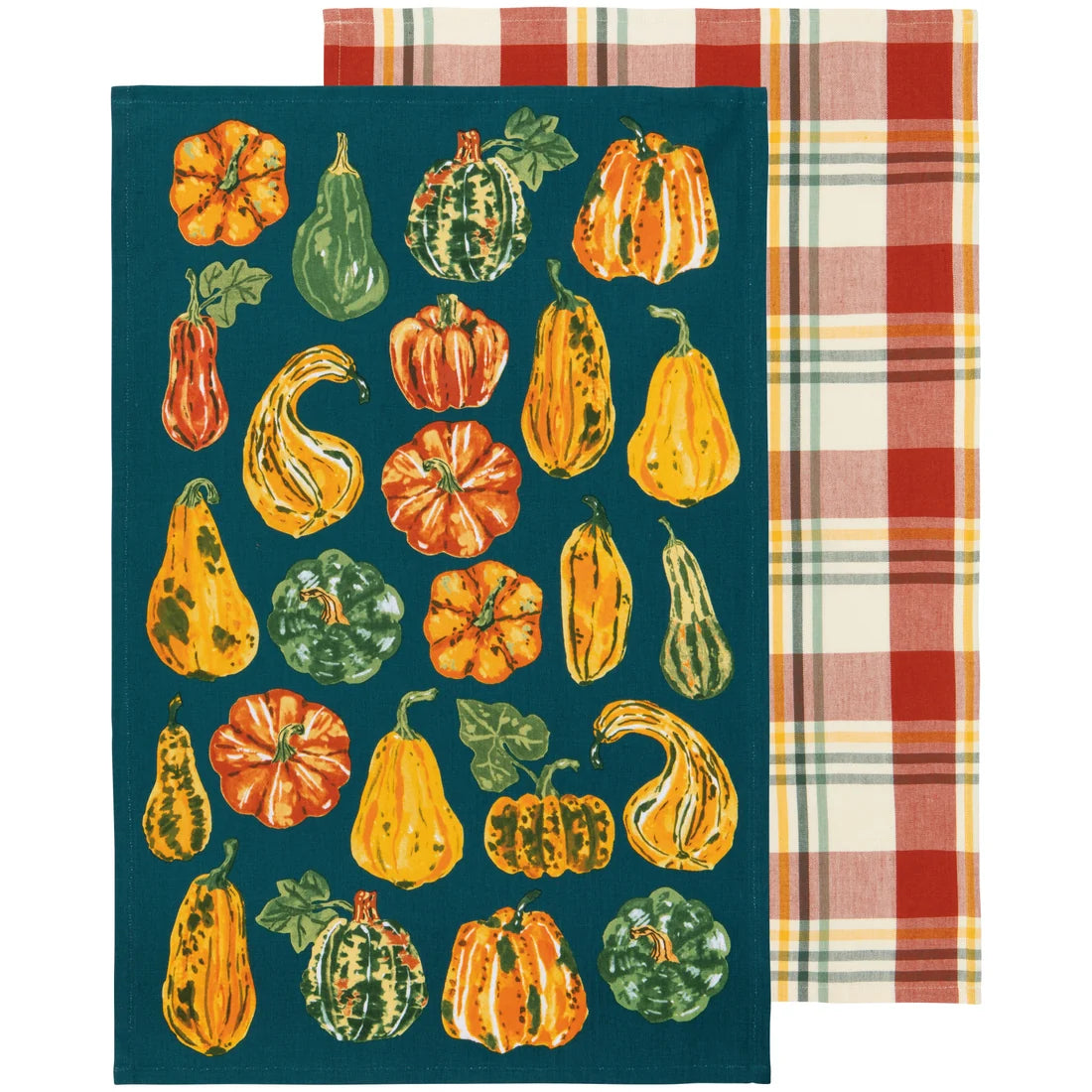 Harvest Gourds Dishtowels - Set of 2