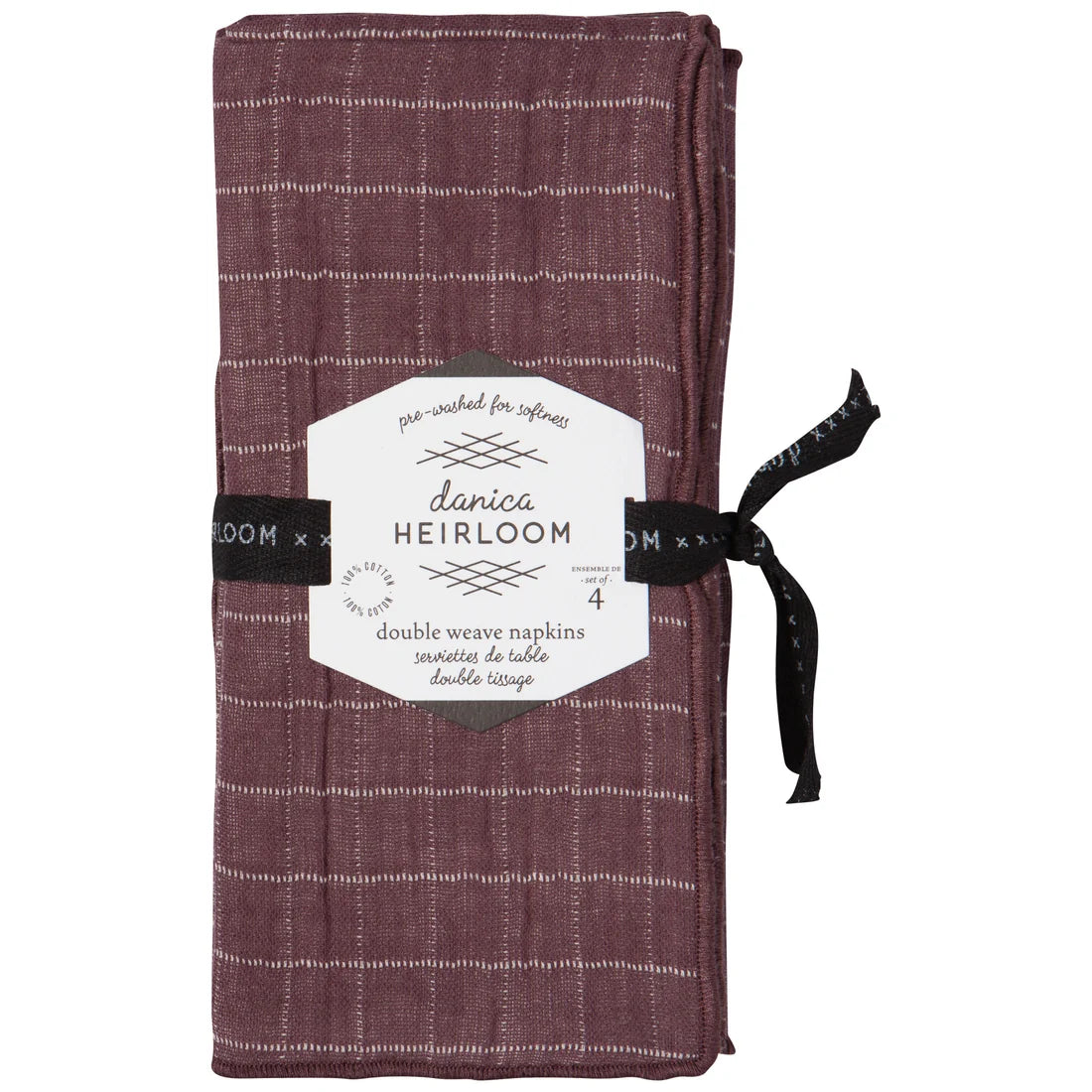 Ash Plum Double Weave - Set of 4