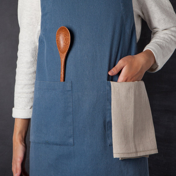 Midnight Blue Stonewash Apron