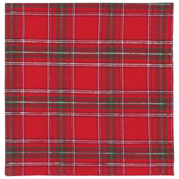 Christmas Plaid Woven Napkins - Set of 4