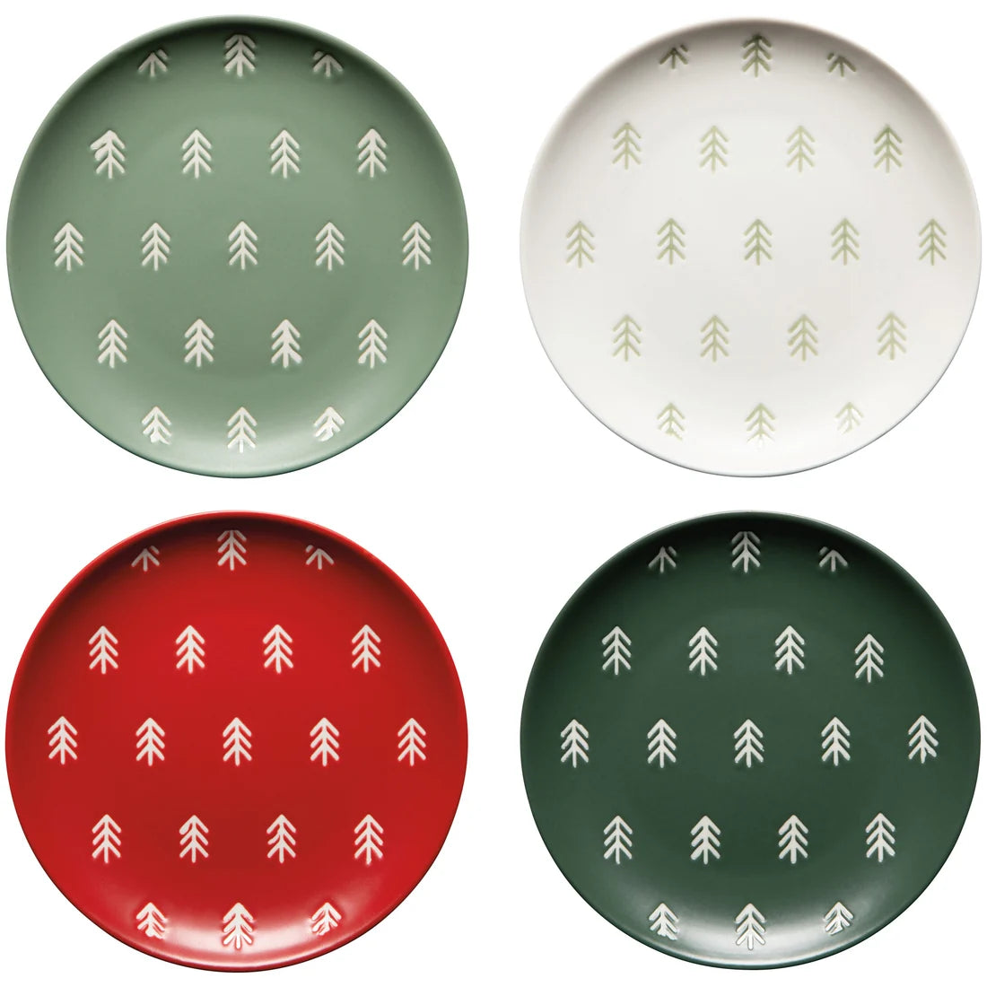 Noel Christmas Appetizer Plate - Set of 4