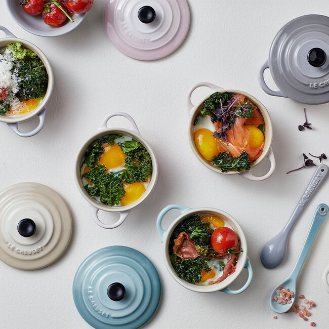 Le Creuset Calm Collection Classic Mini Round Cocottes (Set of 4)