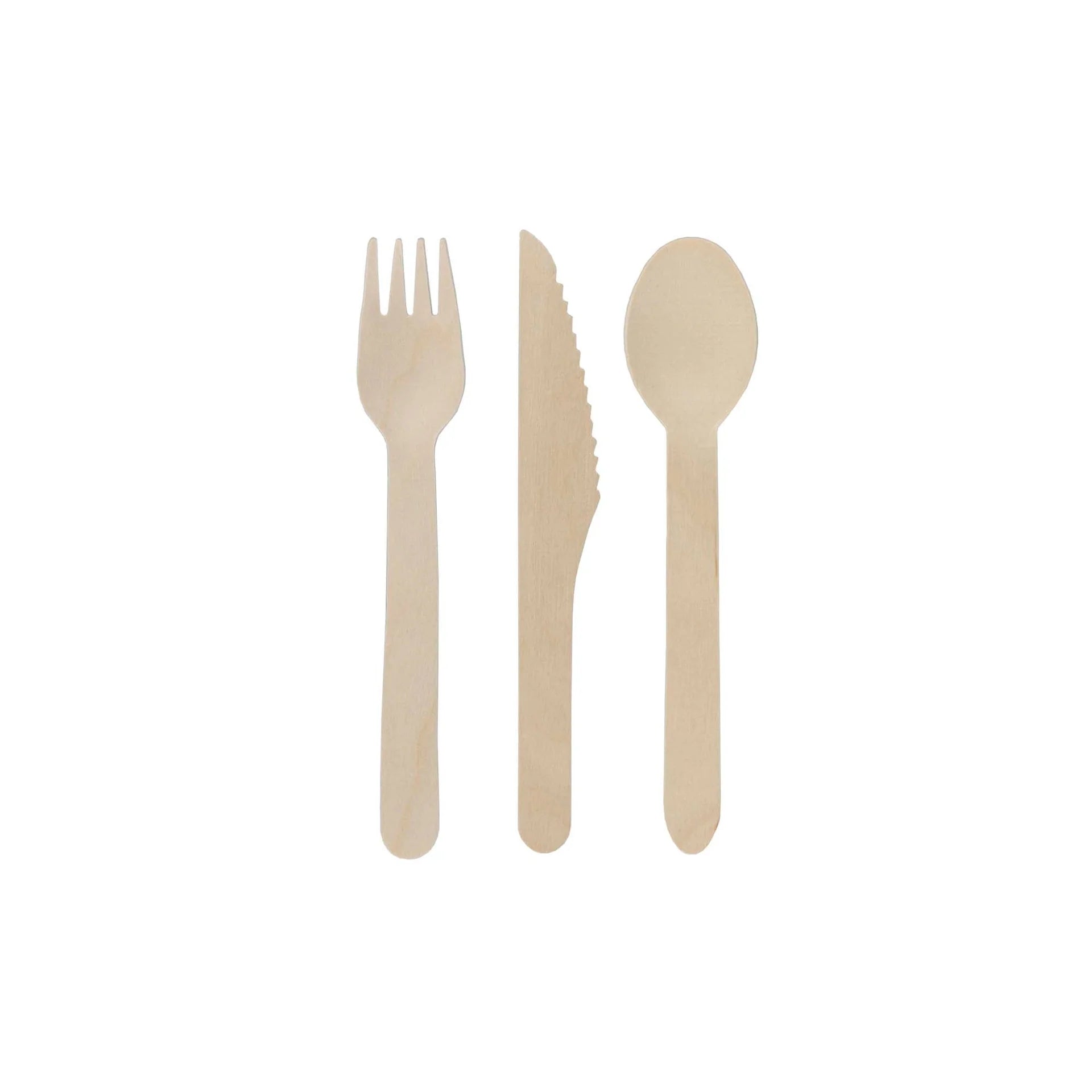 iEco Compostable Birch Cutlery Combo 48pc
