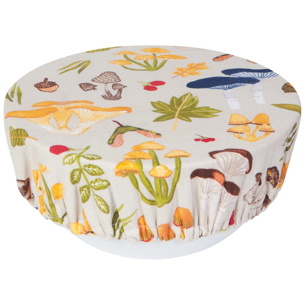 Field Mushrooms Bowl Covers - Set of 2