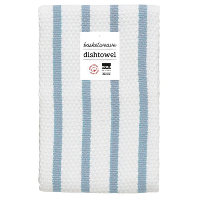 Basketweave Dish Towel - Slate Blue