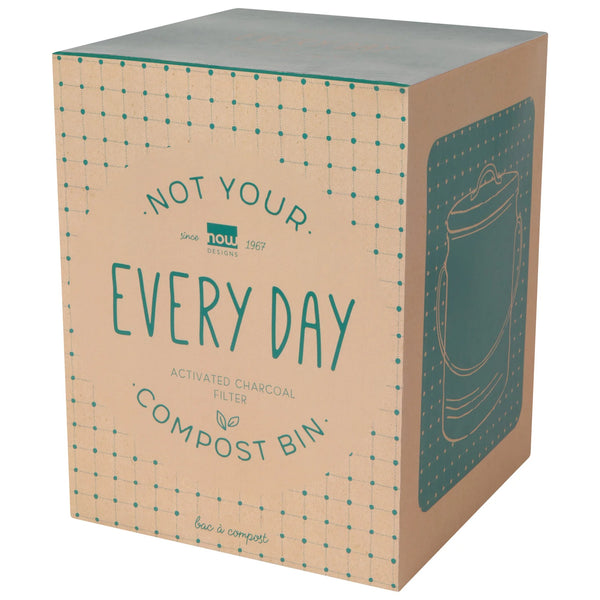 Compost Metal Bin - White
