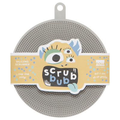 Scrub Bub Fog Gray Silicon Scrubber
