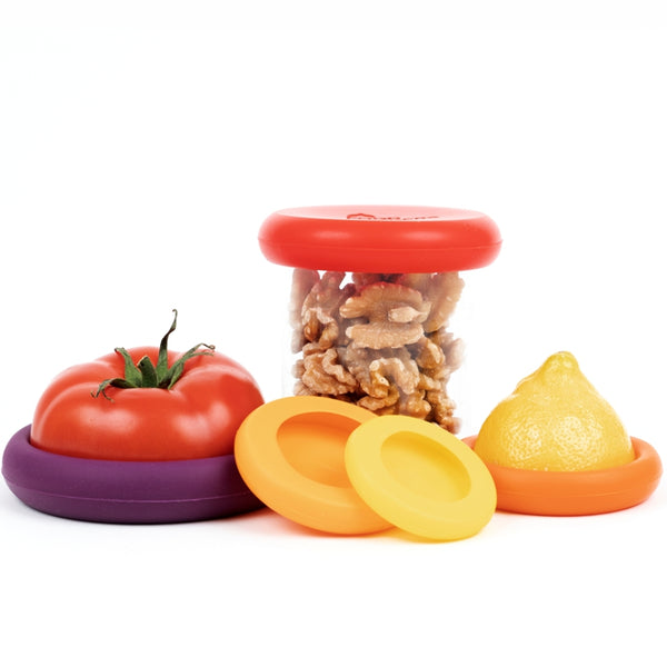 Assorted Silicone Food Savers - Set of 5