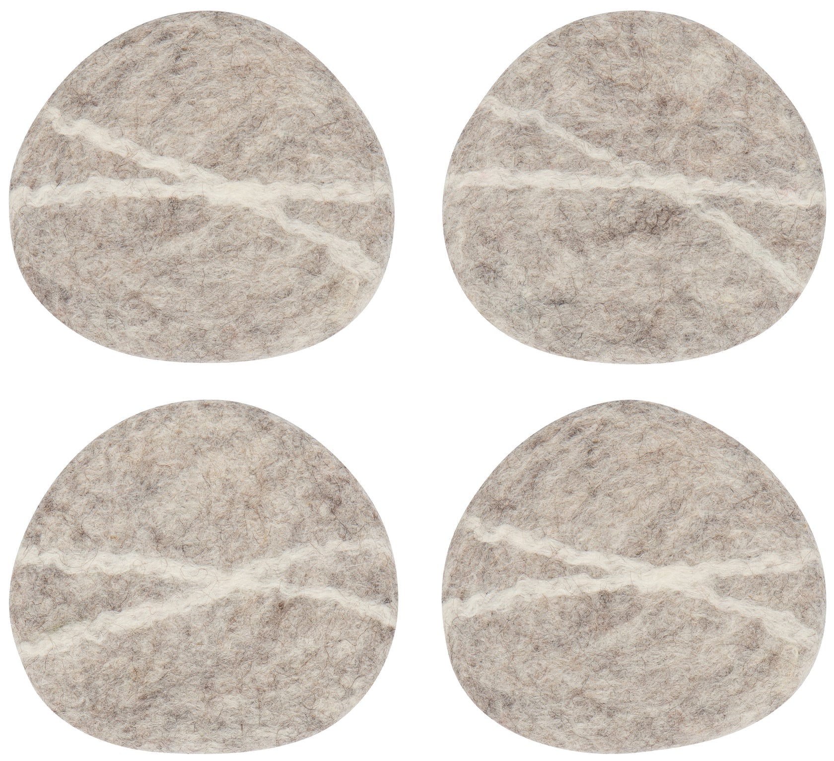 Striato Felt Coaster - Set of 4
