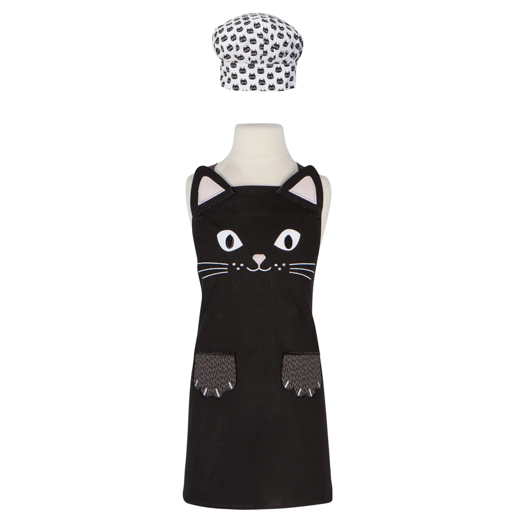 Cat Daydream Kids Apron & Hat Set