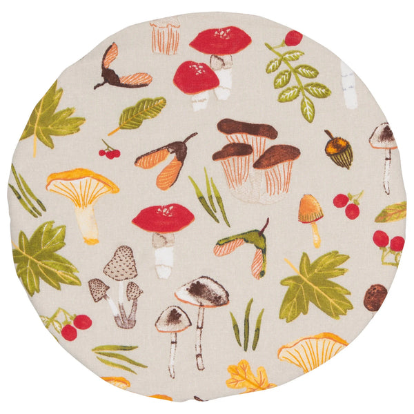 Field Mushrooms Bowl Covers - Set of 2