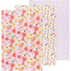 Cottage Floral Baker's Floursack Dishtowels - Set of 3