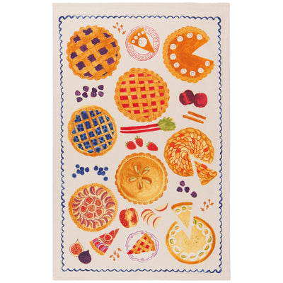 Sweet as Pie Printed Cotton Dishtowel