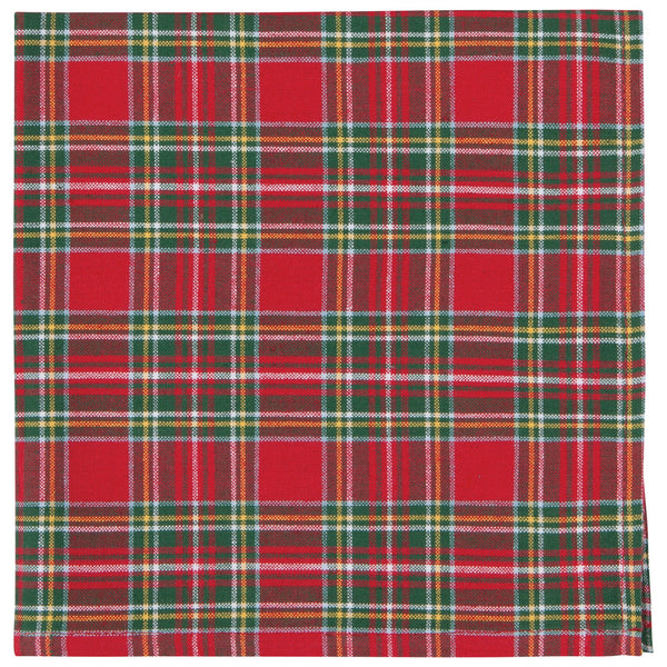 Christmas Plaid Woven Napkins - Set of 4