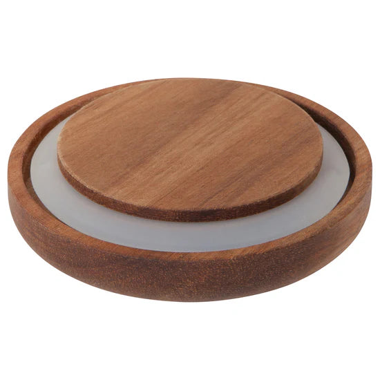 Glass Jar with Acacia Wood Lid