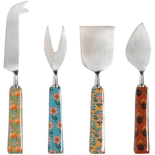 Mosaic Cheese Knives - Set of 4